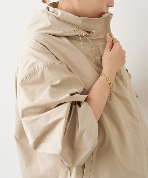 Deuxieme Classe（ドゥーズィエムクラス）の「WASHED STAND ジップ ブルゾン（その他アウター・レディース・ベージュ/ブラック・FREE）」の17枚目の写真