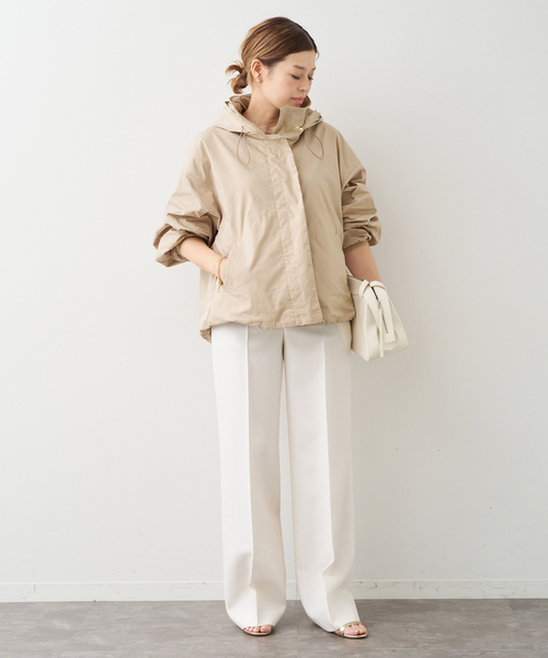 Deuxieme Classe（ドゥーズィエムクラス）の「WASHED STAND ジップ ブルゾン（その他アウター・レディース・ベージュ/ブラック・FREE）」の18枚目の写真