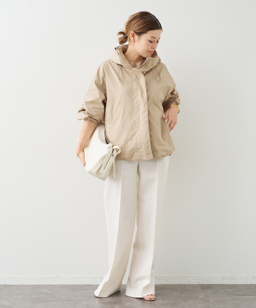 Deuxieme Classe（ドゥーズィエムクラス）の「WASHED STAND ジップ ブルゾン（その他アウター・レディース・ベージュ/ブラック・FREE）」の19枚目の写真