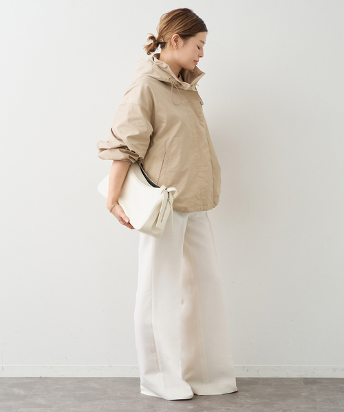 Deuxieme Classe（ドゥーズィエムクラス）の「WASHED STAND ジップ ブルゾン（その他アウター・レディース・ベージュ/ブラック・FREE）」の20枚目の写真