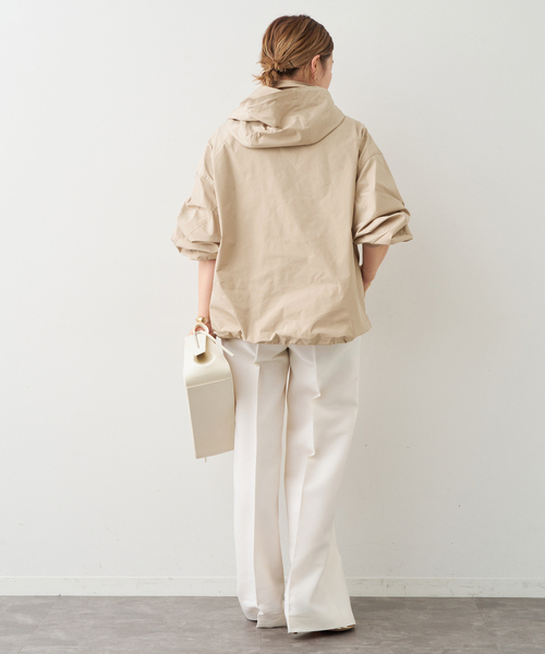 Deuxieme Classe（ドゥーズィエムクラス）の「WASHED STAND ジップ ブルゾン（その他アウター・レディース・ベージュ/ブラック・FREE）」の21枚目の写真