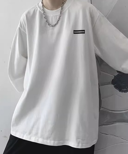 KELVIN(ケルヴァン)の「Minimal Logo Oversized Tee ミニマルロゴ オーバーサイズ Tシャツ(ロンT)(Tシャツ/カットソー・メンズ・ホワイト/ブラック・LARGE/MEDIUM)」の6枚目の写真