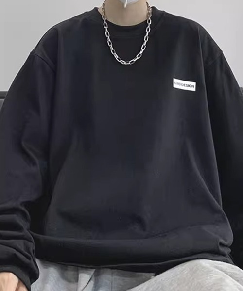 KELVIN(ケルヴァン)の「Minimal Logo Oversized Tee ミニマルロゴ オーバーサイズ Tシャツ(ロンT)(Tシャツ/カットソー・メンズ・ホワイト/ブラック・LARGE/MEDIUM)」の7枚目の写真