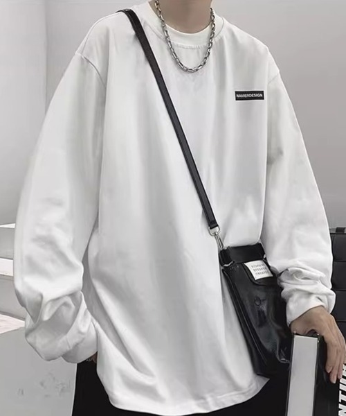 KELVIN(ケルヴァン)の「Minimal Logo Oversized Tee ミニマルロゴ オーバーサイズ Tシャツ(ロンT)(Tシャツ/カットソー・メンズ・ホワイト/ブラック・LARGE/MEDIUM)」の10枚目の写真