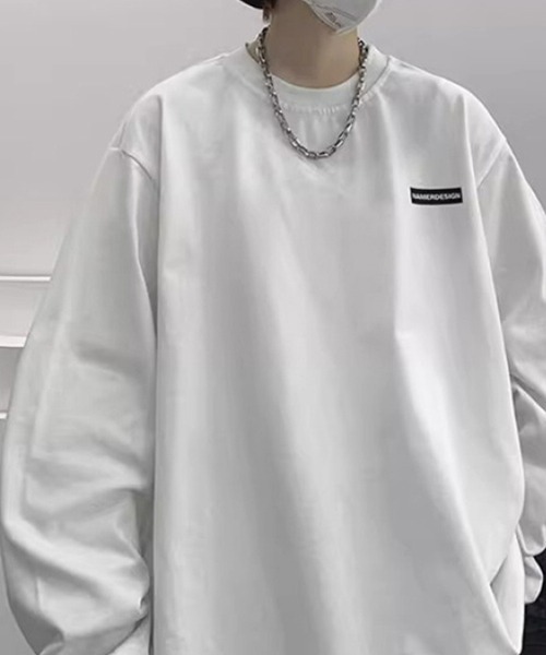 KELVIN(ケルヴァン)の「Minimal Logo Oversized Tee ミニマルロゴ オーバーサイズ Tシャツ(ロンT)(Tシャツ/カットソー・メンズ・ホワイト/ブラック・LARGE/MEDIUM)」の11枚目の写真