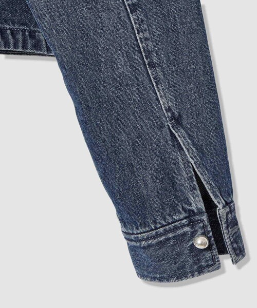 デニムノーカラージャケット（ノーカラージャケット）｜allureville