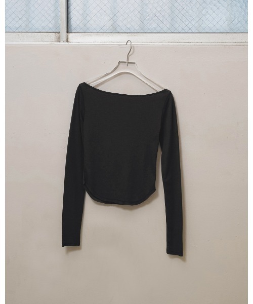 TODAYFUL(トゥデイフル)の「Soft Fraise Tops(Tシャツ/カットソー・レディース・スミクロ/グレー/アイボリー・FREE)」の13枚目の写真
