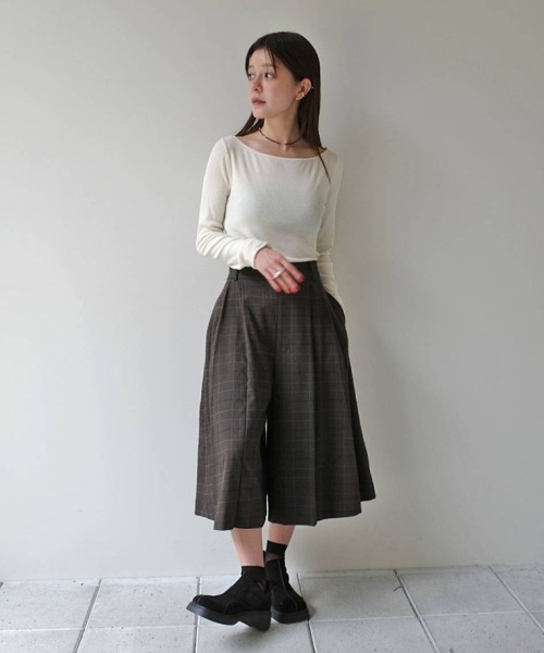 TODAYFUL(トゥデイフル)の「Soft Fraise Tops(Tシャツ/カットソー・レディース・スミクロ/グレー/アイボリー・FREE)」の16枚目の写真