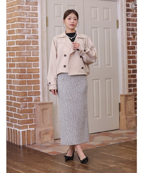 fifth（フィフス）の「【SETUP対応】ショートトレンチコート（その他アウター・レディース・ネイビー/ベージュ・M）」の7枚目の写真