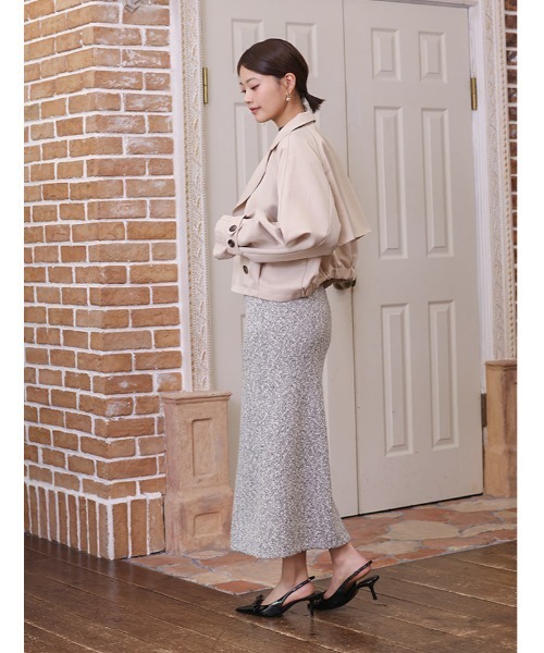 fifth（フィフス）の「【SETUP対応】ショートトレンチコート（その他アウター・レディース・ネイビー/ベージュ・M）」の8枚目の写真