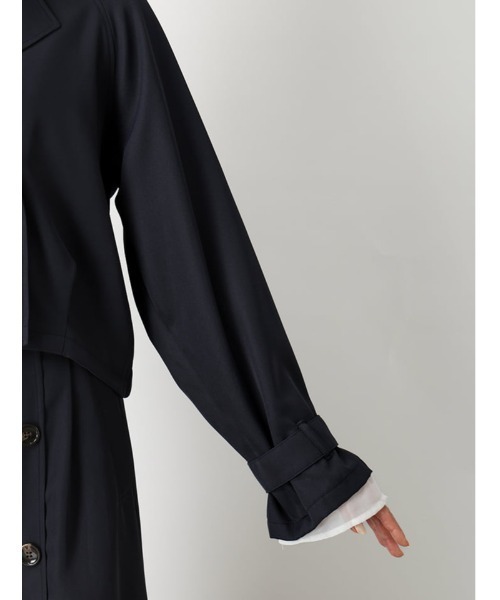 fifth（フィフス）の「【SETUP対応】ショートトレンチコート（その他アウター・レディース・ネイビー/ベージュ・M）」の20枚目の写真