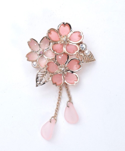 axes femme（アクシーズファム）の「桜モチーフブローチ＆チャーム（その他雑貨・レディース・シルバー/ゴールド・FREE）」の4枚目の写真