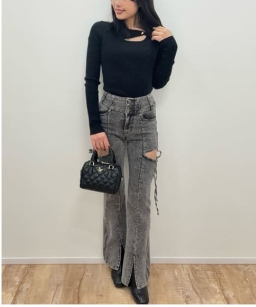 SAMANTHAVEGA(サマンサベガ)の「ダブルステッチダイヤキルトハンドバッグ(ハンドバッグ・レディース・ピンク/ホワイト/イエロー/ブラック・FREE)」の6枚目の写真