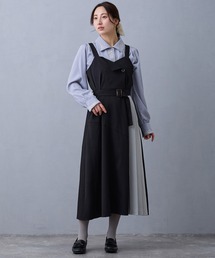 バイカラージャンパースカート