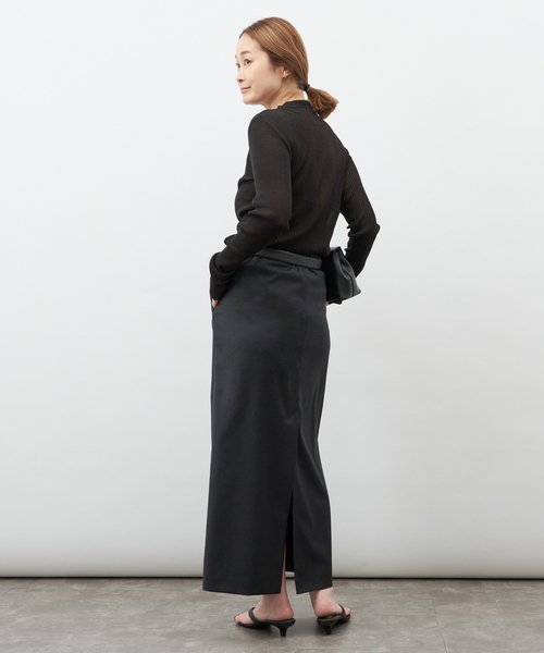 Deuxieme Classe(ドゥーズィエムクラス)の「【LOULOU DE SAISON/ルル デ セゾン】CARA STRAIGHT MAXI SKIR(スカート・レディース・ブラック・34/36)」の5枚目の写真