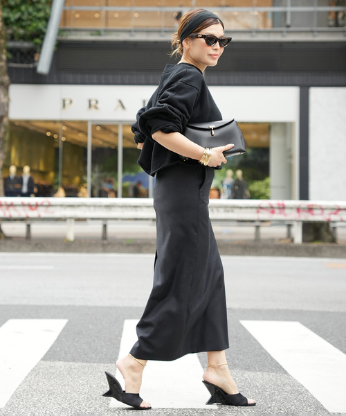 Deuxieme Classe(ドゥーズィエムクラス)の「【LOULOU DE SAISON/ルル デ セゾン】CARA STRAIGHT MAXI SKIR(スカート・レディース・ブラック・34/36)」の8枚目の写真