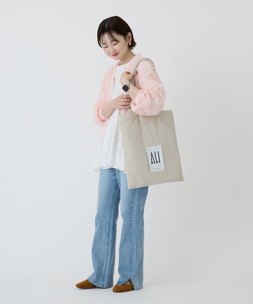 AMERICAN HOLIC(アメリカンホリック)の「パテッドホリホリトートバッグ(トートバッグ・レディース・チャコールグレー/ピンク/イエロー/ベージュ/シルバー/ブルー・FREE)」の16枚目の写真