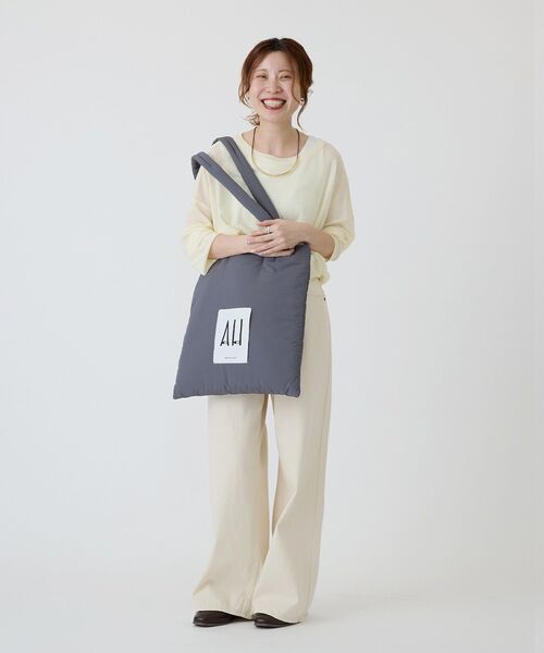 AMERICAN HOLIC(アメリカンホリック)の「パテッドホリホリトートバッグ(トートバッグ・レディース・チャコールグレー/ピンク/イエロー/ベージュ/シルバー/ブルー・FREE)」の18枚目の写真