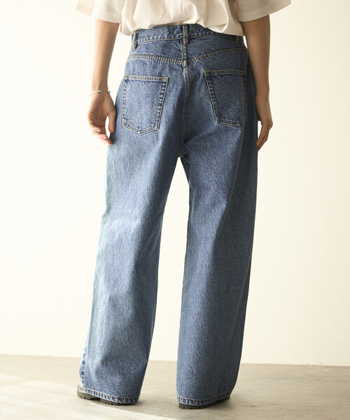 Firsthand（ファーストハンド）の「Firsthand/ファーストハンド デザイン タック ジャパンデニム / ワイドシルエット（デニムパンツ・メンズ・ホワイト/ブルー・LARGE/MEDIUM）」の11枚目の写真
