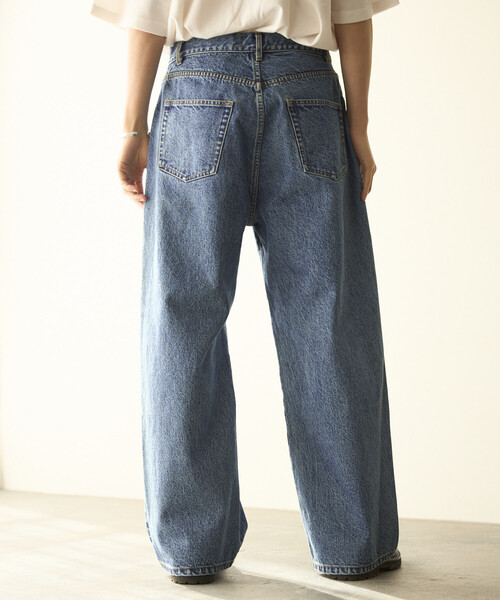 Firsthand（ファーストハンド）の「Firsthand/ファーストハンド デザイン タック ジャパンデニム / ワイドシルエット（デニムパンツ・メンズ・ホワイト/ブルー・LARGE/MEDIUM）」の12枚目の写真