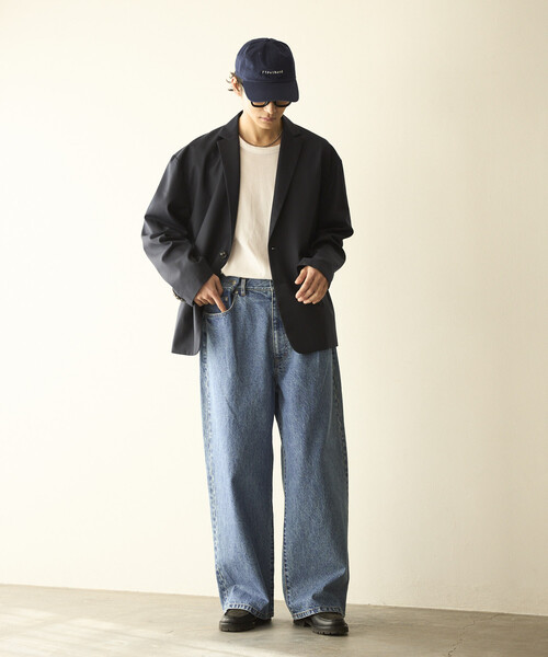 Firsthand（ファーストハンド）の「Firsthand/ファーストハンド デザイン タック ジャパンデニム / ワイドシルエット（デニムパンツ・メンズ・ホワイト/ブルー・LARGE/MEDIUM）」の17枚目の写真