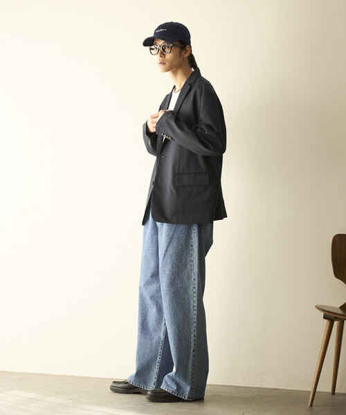 Firsthand（ファーストハンド）の「Firsthand/ファーストハンド デザイン タック ジャパンデニム / ワイドシルエット（デニムパンツ・メンズ・ホワイト/ブルー・LARGE/MEDIUM）」の19枚目の写真