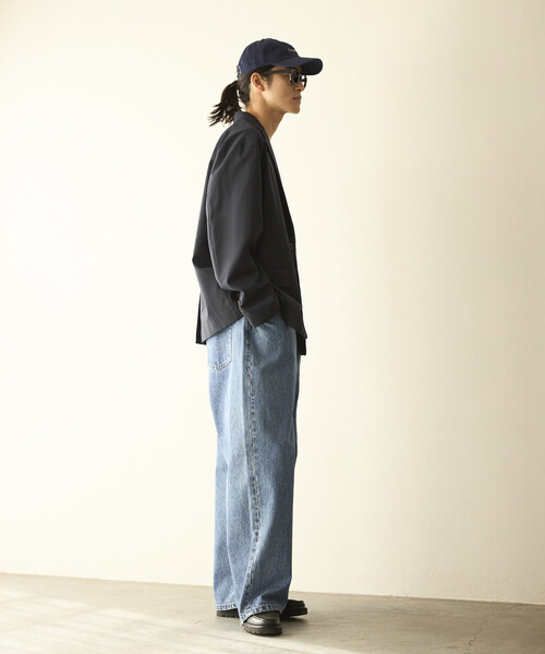 Firsthand（ファーストハンド）の「Firsthand/ファーストハンド デザイン タック ジャパンデニム / ワイドシルエット（デニムパンツ・メンズ・ホワイト/ブルー・LARGE/MEDIUM）」の22枚目の写真