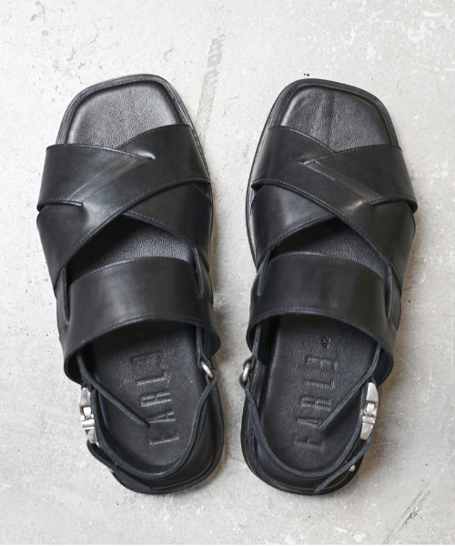 EARLE（アール）の「EARLE アール / Band& SR buckle sandals サイドリリースバックルバンドレザーサンダル / ER6301（サンダル・メンズ・ブラック・43/42/41/40）」の3枚目の写真