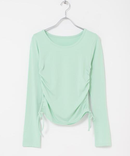 THE GOODLAND MARKET(ザグッドランドマーケット)の「cwtch SHEER LONG-SLEEVE T-SHIRTS(Tシャツ/カットソー・レディース・オレンジ/ネイビー/ミント/ホワイト・FREE)」の10枚目の写真