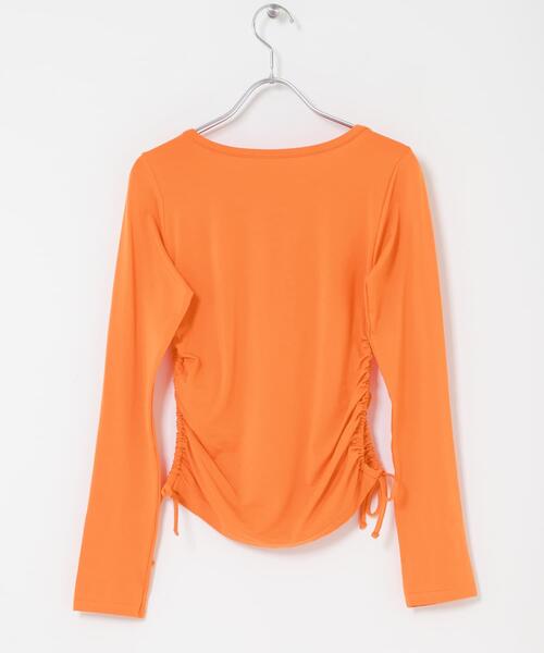 THE GOODLAND MARKET(ザグッドランドマーケット)の「cwtch SHEER LONG-SLEEVE T-SHIRTS(Tシャツ/カットソー・レディース・オレンジ/ネイビー/ミント/ホワイト・FREE)」の14枚目の写真