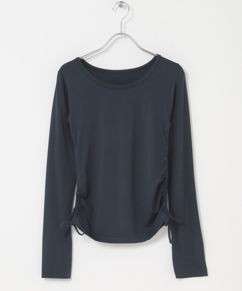 THE GOODLAND MARKET（ザグッドランドマーケット）の「cwtch　SHEER LONG-SLEEVE T-SHIRTS（Tシャツ/カットソー・レディース・オレンジ/ネイビー/ミント/ホワイト・FREE）」の10枚目の写真