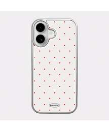 BOOMING（ブーミング）の「レッドドット シルバーエポキシバンパーケース (6colors)（スマホケース/カバー）」