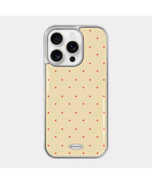 BOOMING（ブーミング）の「レッドドット シルバーエポキシバンパーケース (6colors)（スマホケース/カバー）」