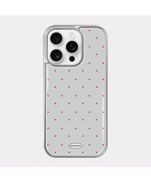 BOOMING（ブーミング）の「レッドドット シルバーエポキシバンパーケース (6colors)（スマホケース/カバー）」