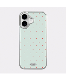 BOOMING（ブーミング）の「レッドドット シルバーエポキシバンパーケース (6colors)（スマホケース/カバー）」
