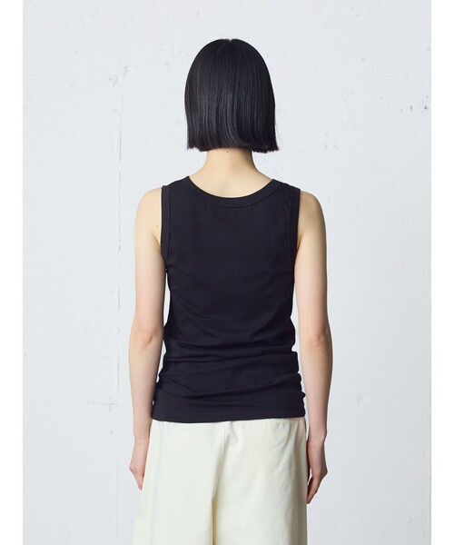 MidiUmi（ミディウミ）の「MidiUmi ベーシックタンクトップ（Tシャツ/カットソー・レディース・キナリ/チャコールグレー/ブラック・FREE）」の10枚目の写真
