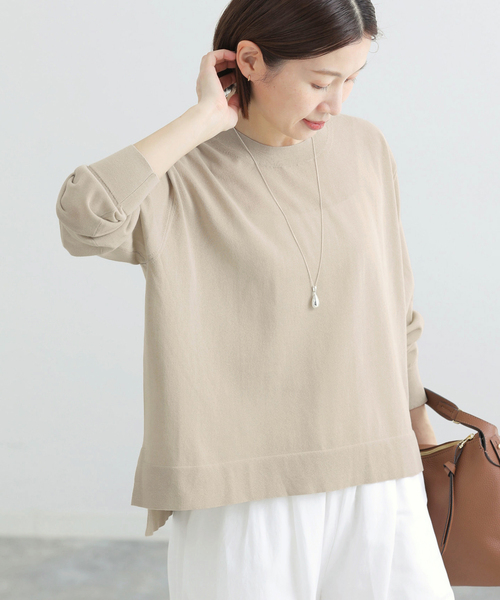 IENA(イエナ)の「ウォッシャブル シアーニットプルオーバー(ニット/セーター・レディース・ブラック/サックスブルー/ベージュ・FREE)」の18枚目の写真