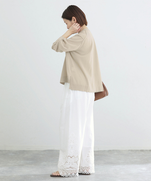 IENA(イエナ)の「ウォッシャブル シアーニットプルオーバー(ニット/セーター・レディース・ブラック/サックスブルー/ベージュ・FREE)」の20枚目の写真