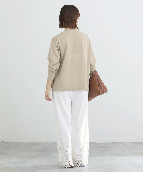 IENA(イエナ)の「ウォッシャブル シアーニットプルオーバー(ニット/セーター・レディース・ブラック/サックスブルー/ベージュ・FREE)」の21枚目の写真