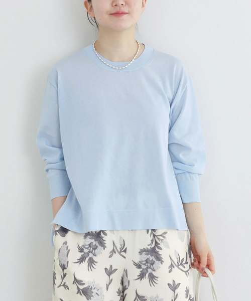 IENA(イエナ)の「ウォッシャブル シアーニットプルオーバー(ニット/セーター・レディース・ブラック/サックスブルー/ベージュ・FREE)」の22枚目の写真