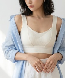 fran de lingerie（フランデランジェリー）の「胸を潰さず小さく整う「コンパクトラインブラ」ノンワイヤーブラ ブラジャーワイヤーなし（ブラジャー）」