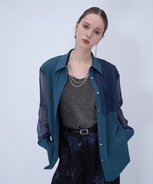 HARE | シアーイソザイプリーツシャツ(HARE)(シャツ/ブラウス)