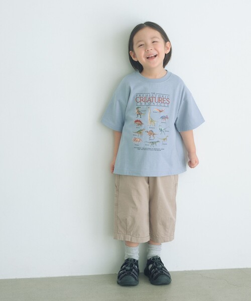 green label relaxing(グリーンレーベルリラクシング)の「ツイル クロップド ペインター パンツ / キッズ 100cm-160cm(カーゴパンツ・キッズ・ベージュ/ダークグレー・150cm/160cm/110cm/100cm/120cm/130cm/140cm)」の11枚目の写真