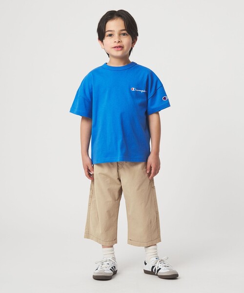 green label relaxing(グリーンレーベルリラクシング)の「ツイル クロップド ペインター パンツ / キッズ 100cm-160cm(カーゴパンツ・キッズ・ベージュ/ダークグレー・150cm/160cm/110cm/100cm/120cm/130cm/140cm)」の15枚目の写真