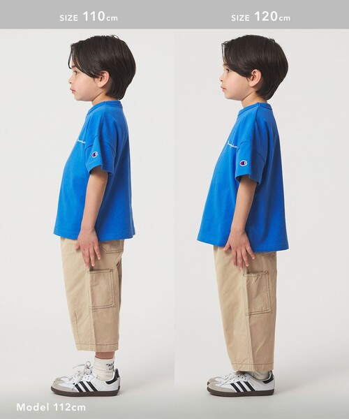 green label relaxing(グリーンレーベルリラクシング)の「ツイル クロップド ペインター パンツ / キッズ 100cm-160cm(カーゴパンツ・キッズ・ベージュ/ダークグレー・150cm/160cm/110cm/100cm/120cm/130cm/140cm)」の17枚目の写真