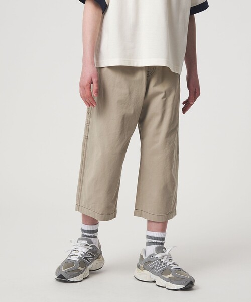 green label relaxing(グリーンレーベルリラクシング)の「ツイル クロップド ペインター パンツ / キッズ 100cm-160cm(カーゴパンツ・キッズ・ベージュ/ダークグレー・150cm/160cm/110cm/100cm/120cm/130cm/140cm)」の19枚目の写真
