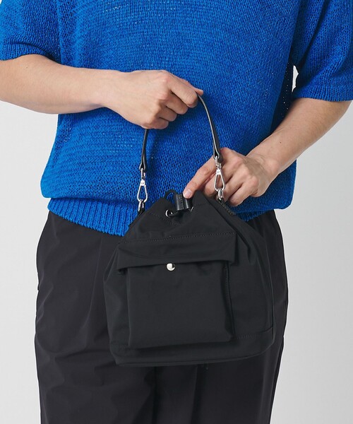 BEAUTY&YOUTH UNITED ARROWS(ビューティーアンドユースユナイテッドアローズ)の「ソフト ファブリック 2WAYショルダー バッグ(ハンドバッグ・メンズ・ライム/ブラック・FREE)」の18枚目の写真