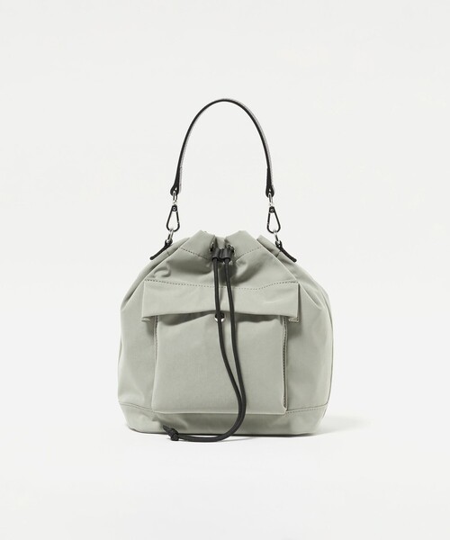 BEAUTY&YOUTH UNITED ARROWS(ビューティーアンドユースユナイテッドアローズ)の「ソフト ファブリック 2WAYショルダー バッグ(ハンドバッグ・メンズ・ライム/ブラック・FREE)」の22枚目の写真
