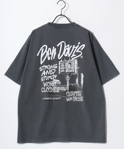 BEN DAVIS(ベンデイビス)の「BEN DAVIS/ベンデイビス ROADSIDE VNTG TEE/オーバーサイズ ヴィンテージ加工 ストリート バックプリント ロゴ ワンポイント 半袖Tシャツ/レディース メンズ(Tシャツ/カットソー・メンズ・ブラウン/ブラック・XL/L/M)」の10枚目の写真