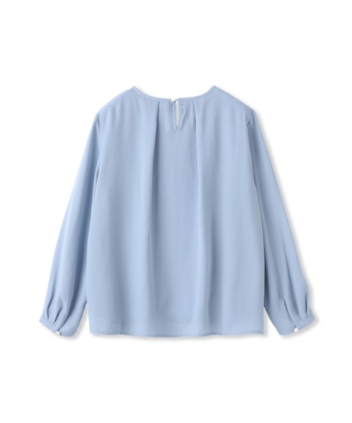 LAUTREAMONT(ロートレアモン)の「【WEB限定】こっそり暖かシフォンブラウス(シャツ/ブラウス・レディース・オフホワイト/ライトブルー/ベージュ・9号)」の5枚目の写真